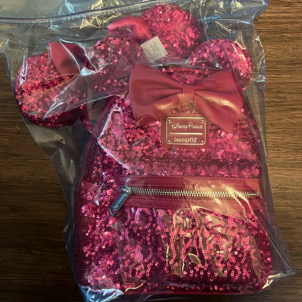 Pick Sequence Disney Loungefly bag with Ears.
